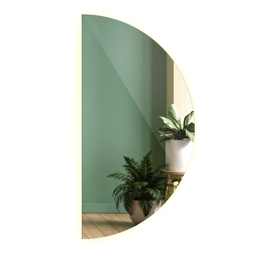Miroir semi circulaire led - semi-circulaire,