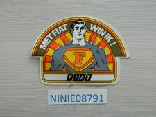 AUTOCOLLANT FIAT STICKER FIAT SUPERMAN