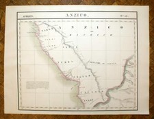 ROYAUME TIO TYO, BATEKE, ANZICO, MAKOKO Carte d'Afrique n°38 VANDERMAELEN 1827