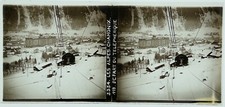 FRANCE Chamonix Téléphérique PHOTO c1920 sur Plaque de verre Vintage V43L17n