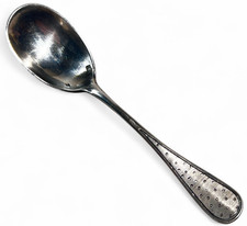 Cuillère à Oeuf Décor Guilloché Argent Massif Orfèvre CHENAILLER Egg Spoon XIXe