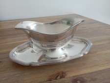 Saucière en métal argenté Christofle collection Gallia