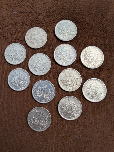 Lot pièces 5 francs - de,
