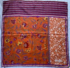 " Louis Féraud "  foulard en soie vintage scarf - 90 cm x 90 cm