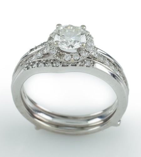 18k blanc anneau - 18k,