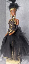 Ooak  Doll BARBIE Robe Noire