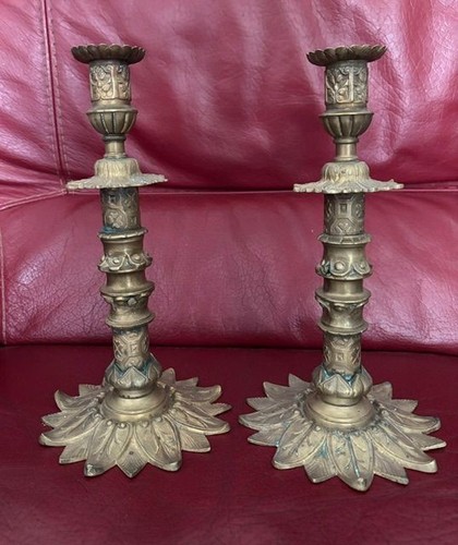 Paire chandeliers en - de,