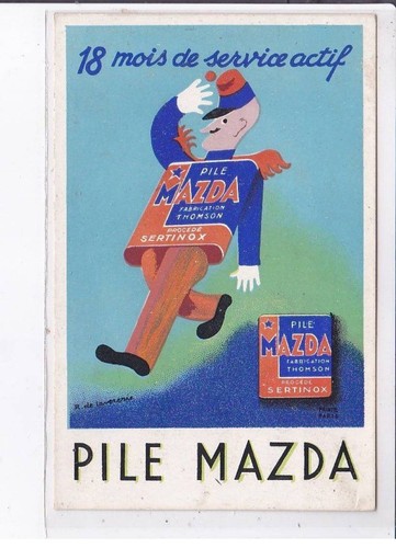 Publicite pile mazda - pile,