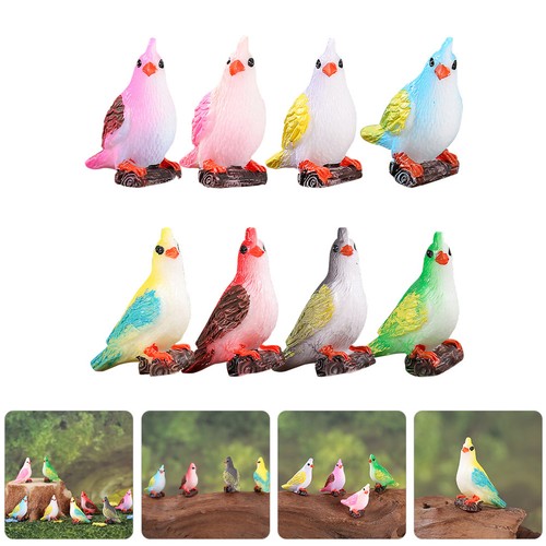 Pcs figurine oiseau en - 8,