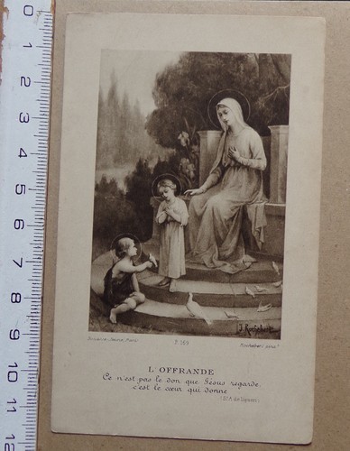 Image pieuse offrande - §,