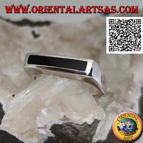 Bague argent 925 - en, onyx