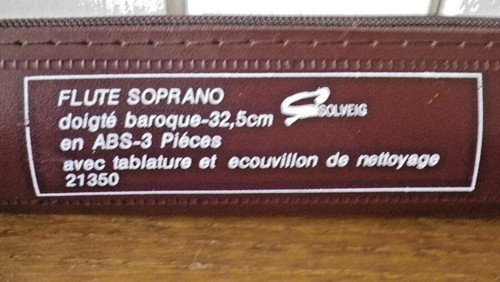 Ancienne flûte bec - ancienne, à