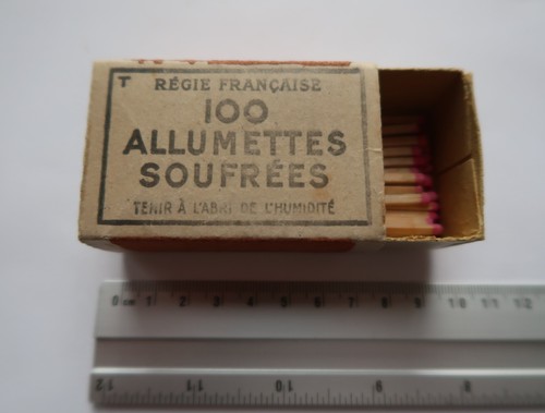 Boite allumette soufrées - boite, d'allumette