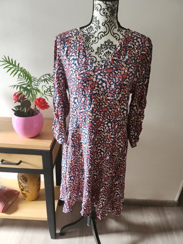 Robe camaïeu fleurs taille - robe,
