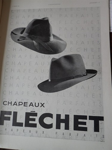 Flechet chapeau publicité - flechet,