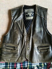 Gilet cuir biker homme T XXL T Réelle  XL REDSKIN NORTON VACHETTE