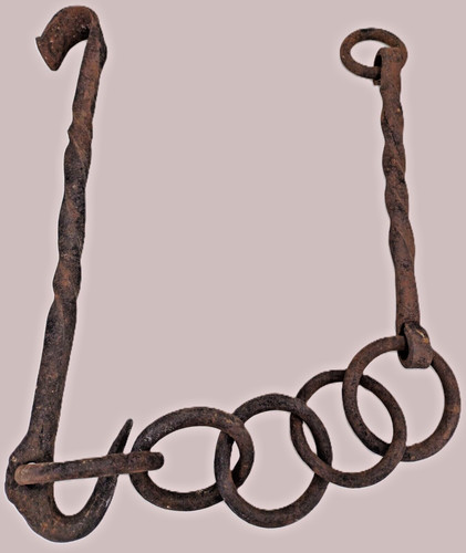 Crémaillère cheminée 19e - crémaillère,