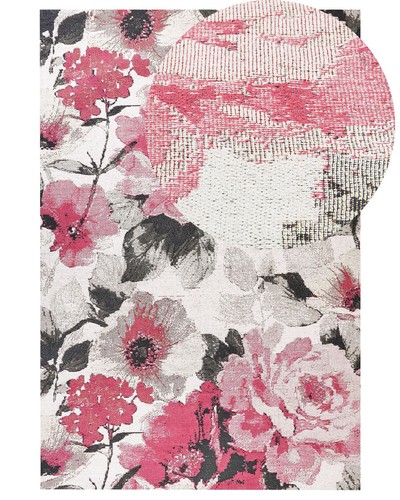 Tapis rose coton 200 300 - tapis, x