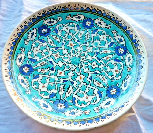 Assiette peinte main - ,