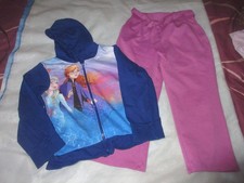 ensemble 6 ans:pantalon la halle,veste à capuche et fermeture éclair disney
