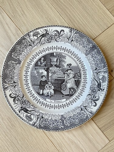 Ancienne assiette parlante - assiette,