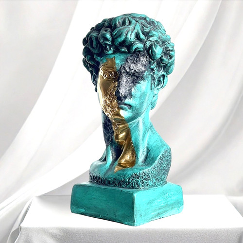 Sculpture david pop art - de,