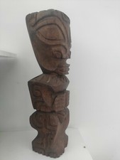 STATUE SCULPTURE TIKI EN  BOIS