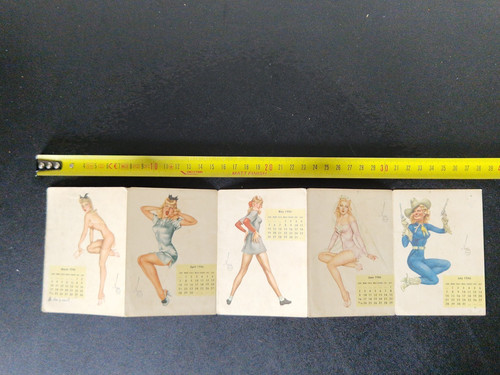 Calendrier sexy 1946 - calendrier, avec