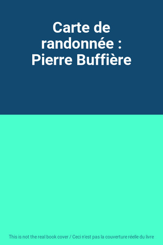 Carte randonnée pierre - carte,