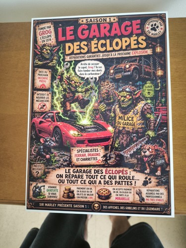 Affiche encadree humour le - affiche,