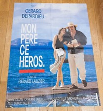 MON PERE CE HEROS Affiche cinéma 120x160 GÉRARD LAUZIER, DEPARDIEU, GILLAIN