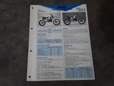 FICHE TECHNIQUE HONDA CR 250 R CR250R