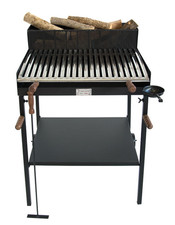 Barbecue À Charbon Et Bois