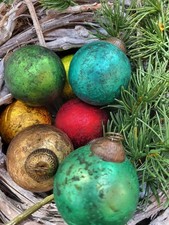 Mélange de boules de sapin de Noël colorées boule de Noël boule en verre arbr...