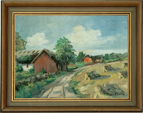 Tableau paysage dorflandschaft - tableau,