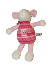 Peluche Doudou Mouton rose