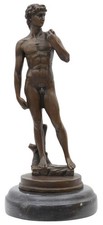 Sculpture bronze David après
