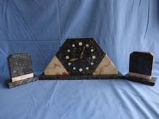 horloge de cheminée en marbre,style art déco