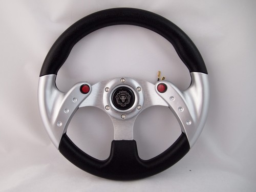Volant argent avec - argent, 12,5"