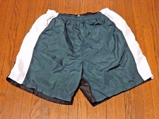 Women's VTG 90's Nike Green Black White Windbreaker Running Shorts sz S (4-6)
