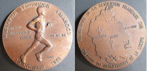 Lozère médaille 17e marathon - lozère,