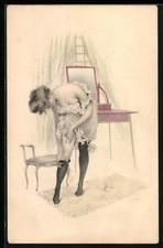 AK Femme À Poitrine Nue Met