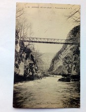 cpa gorges de la loue la passerelle