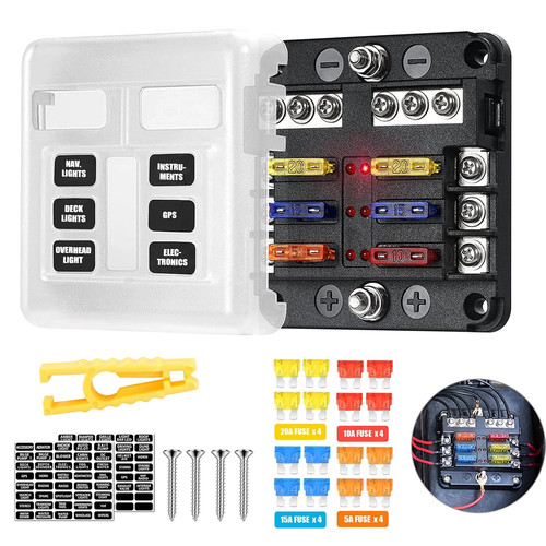 Porte fusibles compartiments - porte-fusibles,