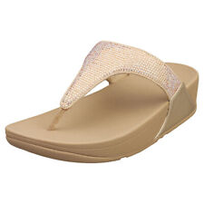 Sandales Plateformes FitFlop Lulu Crystal pour Femmes - Beige