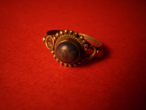 Bague argent lapis - argent,
