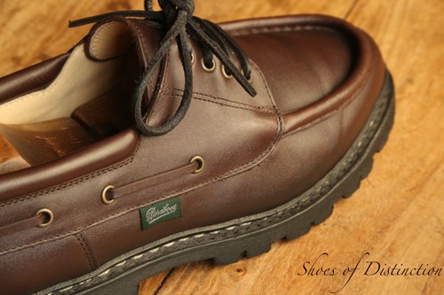 Paraboot brown leather boat - leather,