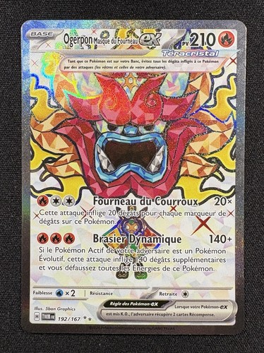Carte pokémon ogerpon ex - pokémon, :