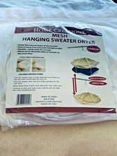 Home Creations White Mesh Hanging Sweater Dryer White 2 Tier Brand New 26" Round