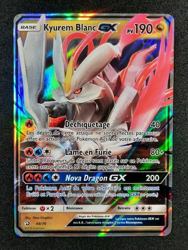 Carte pokémon kyurem blanc - pokémon, :
